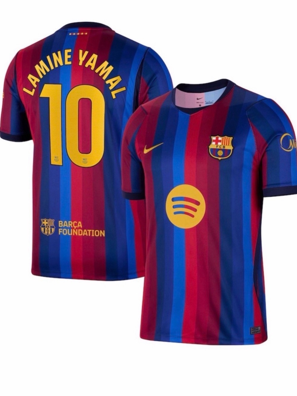 FC Barcelona Lamine Yamal 10 Soccer Jersey